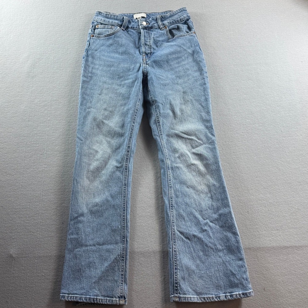 H&M Jeans Women Size 6 Blue High Waisted Bootcut Denim
